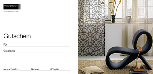 wohnaffin Geschenkgutschein